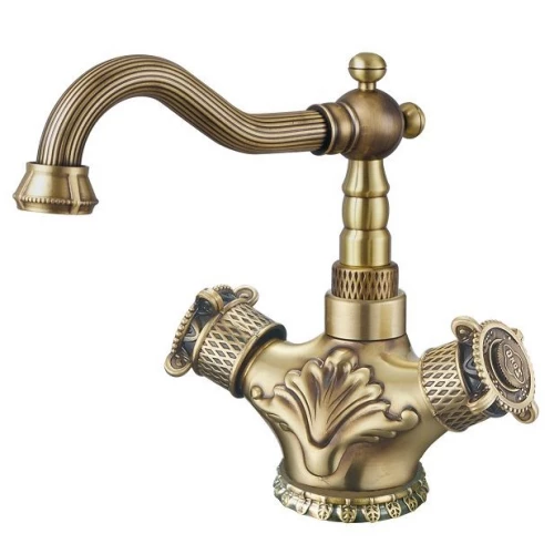 Смеситель для раковины Zorg Antic A 3009U-BR бронза