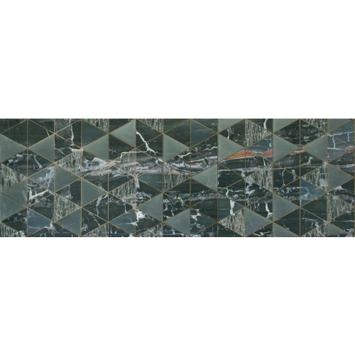 Плитка настенная Dune Leonardo Lionela Black Gloss глянцевая черная 188028 90х30 см