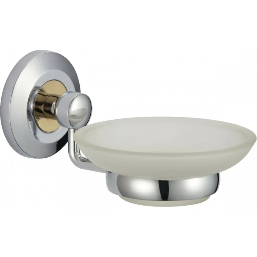 Мыльница стеклянная Savol с настенным держателем S-007159