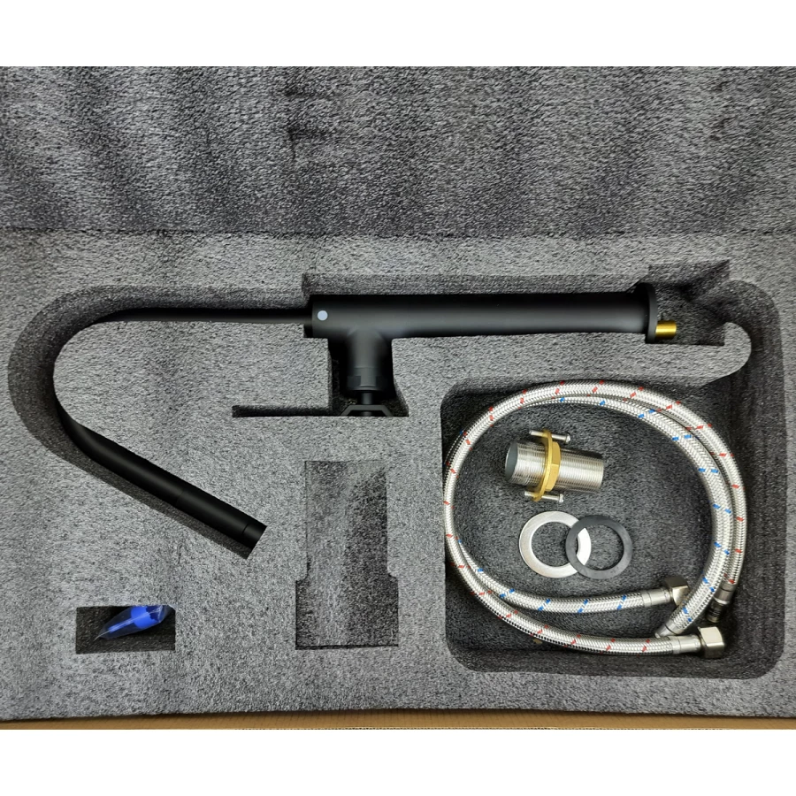 Смеситель для раковины Bronze de Luxe 1760'S LOFT 3352SB высокий матовый черный