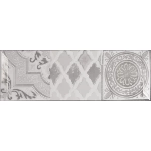 Плитка настенная Monopole Antique gris brillo bisel 30х10 см