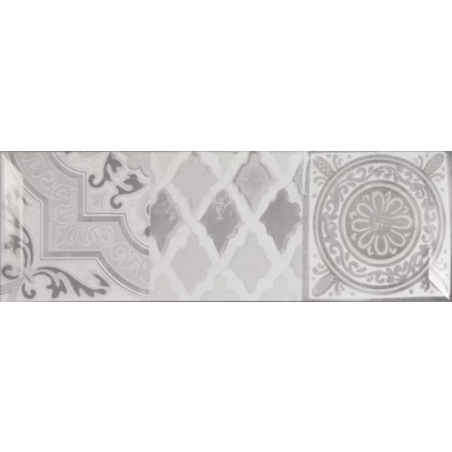 Плитка настенная Monopole Antique gris brillo bisel 30х10 см