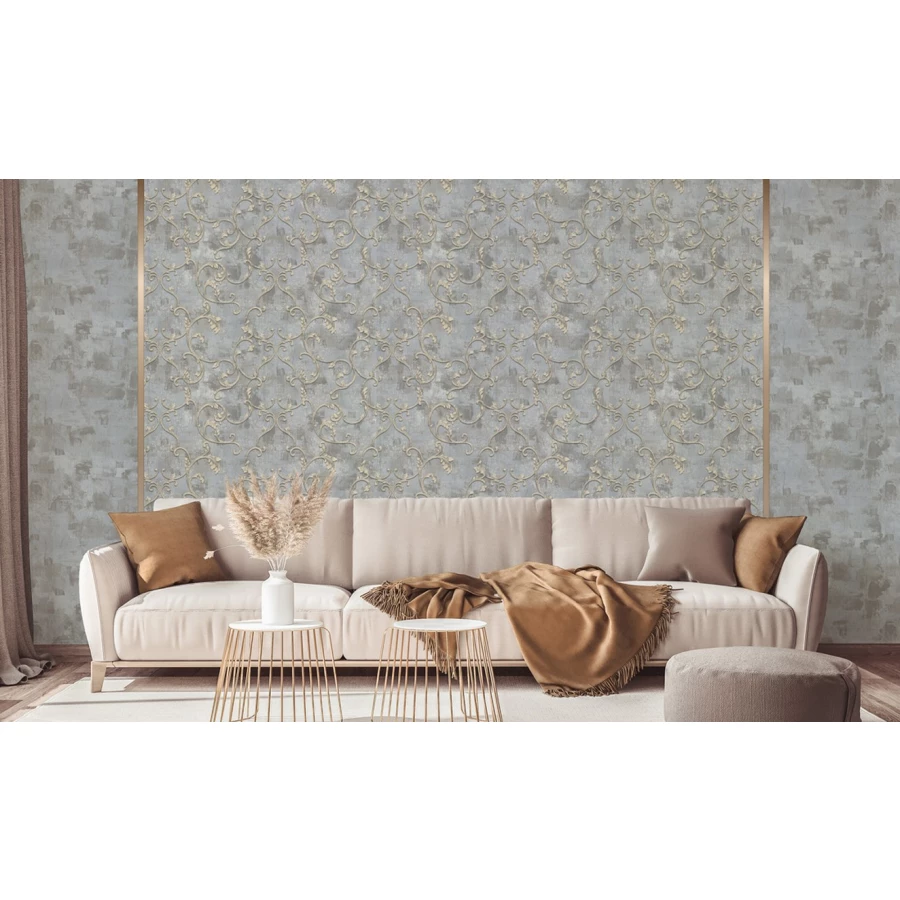 Обои флизелиновые Аспект Ницца серые 70332-42 1,06х10,05 м