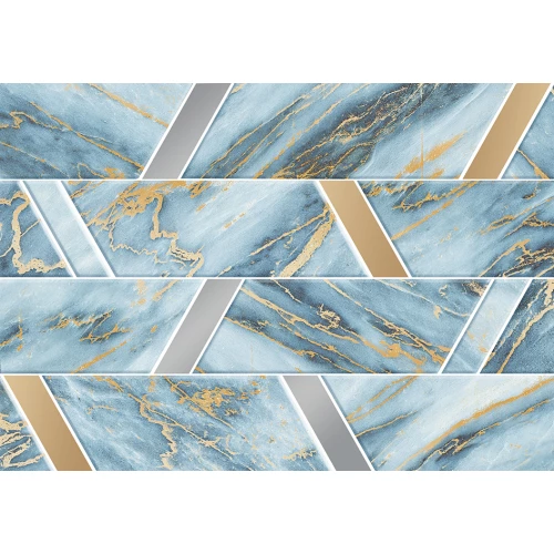 Декор Axima Виченца D1 голубой 28х40 см