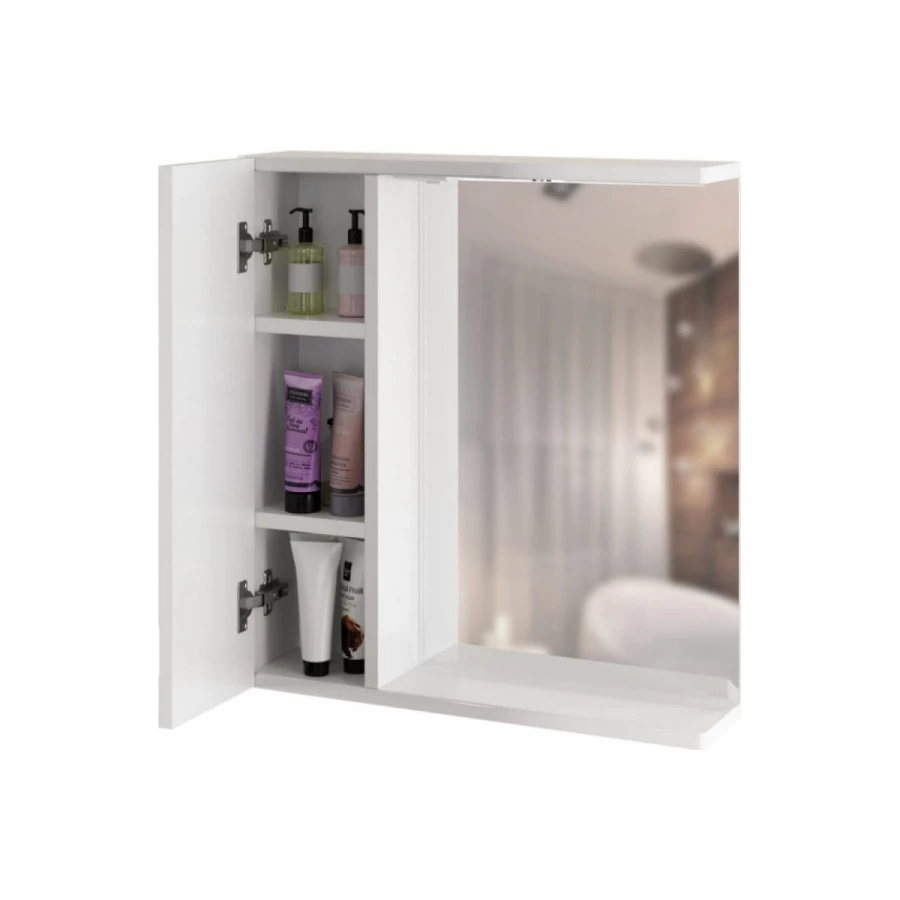 Шкаф навесной MixLine Квадро-65 левый с подсветкой