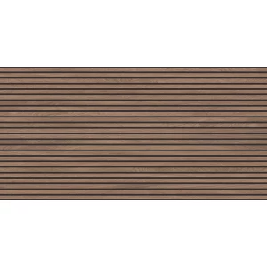Керамогранит Laparet Wood Canarium Wenge Stripes матовый карвинг коричневый 120х60 см