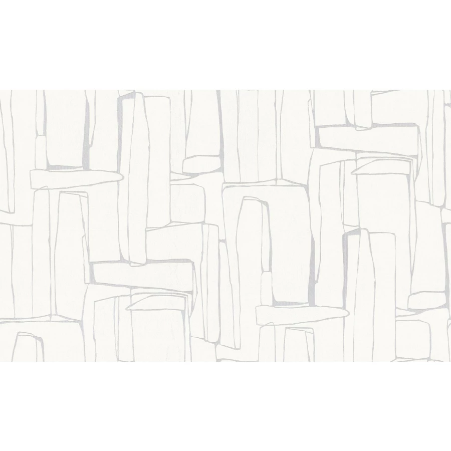Обои флизелиновые VOG Collection П Essen белые VV72231-11 1,06х10,05 м