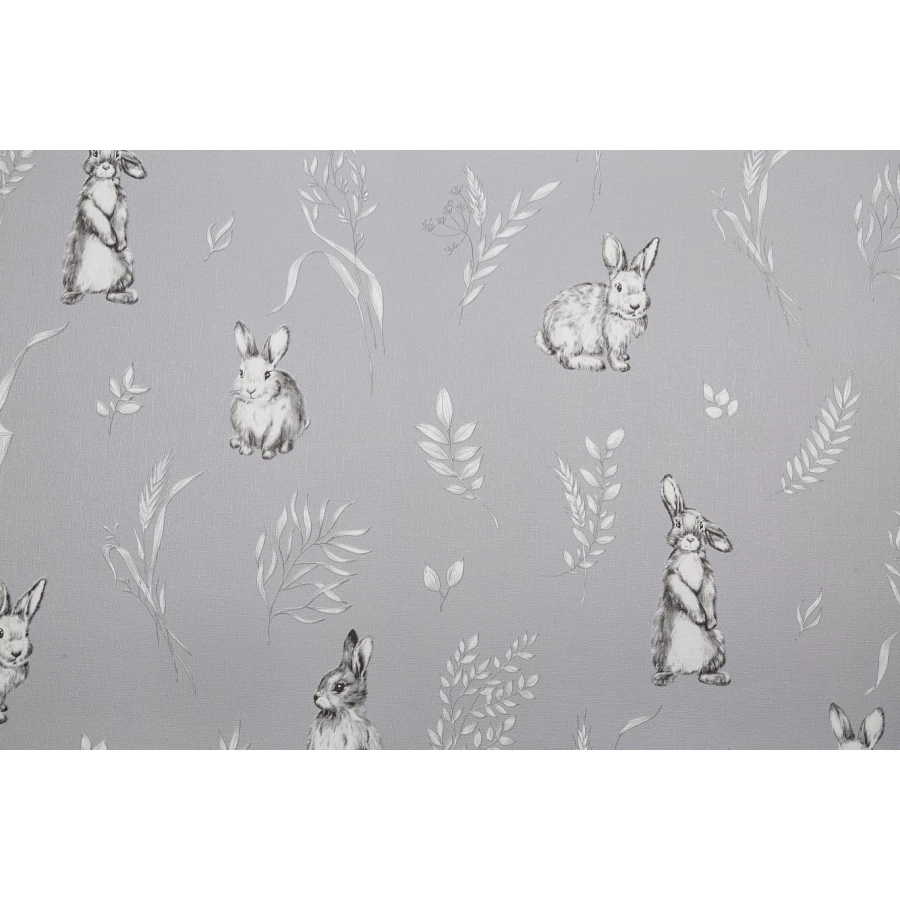 Обои флизелиновые VOG Collection Funny Bunny серые VV72059-41 1,06х10,05 м