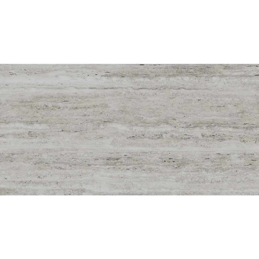 Керамогранит Realistik Sparkle Travertino Carving матовый серый 120x60 см