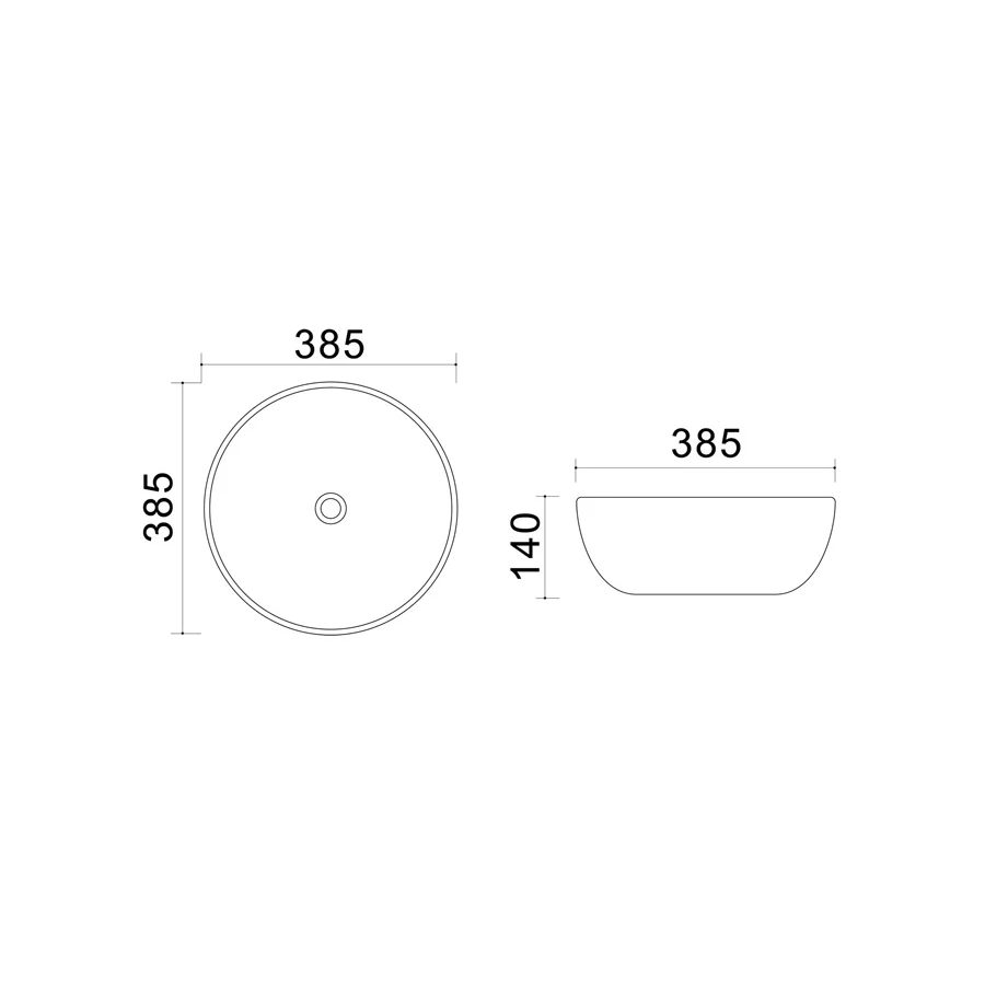 Раковина Azario накладная ультратонкая серая XML4003-2-U10 38.5х38.5х14 см