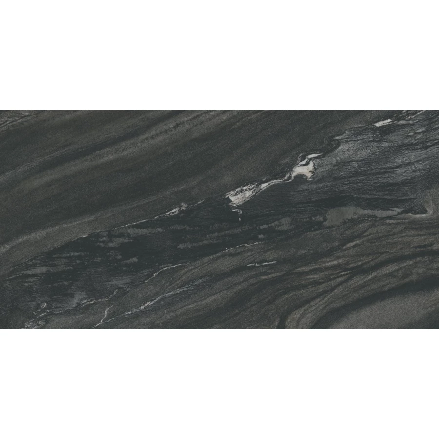 Керамогранит Atlas Concorde Marvel Diva Black Tempest Velvet натуральный черный AU8J 120х60 см