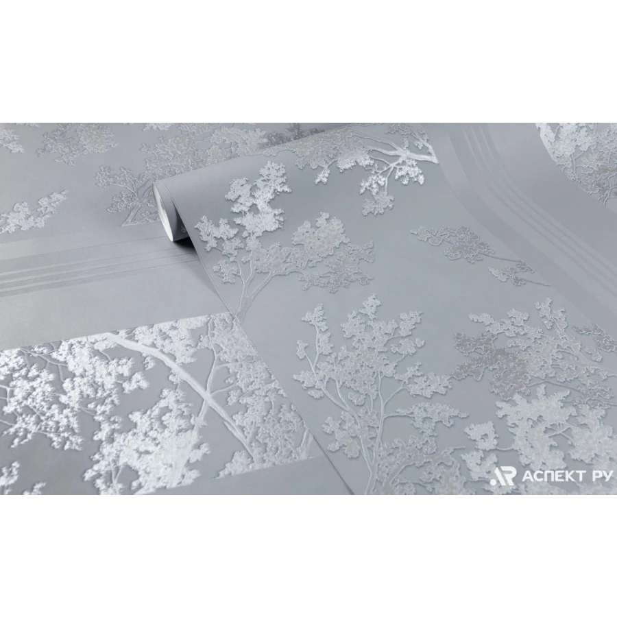 Обои флизелиновые Аспект Тиана серые 70652-41 1,06х10,05 м