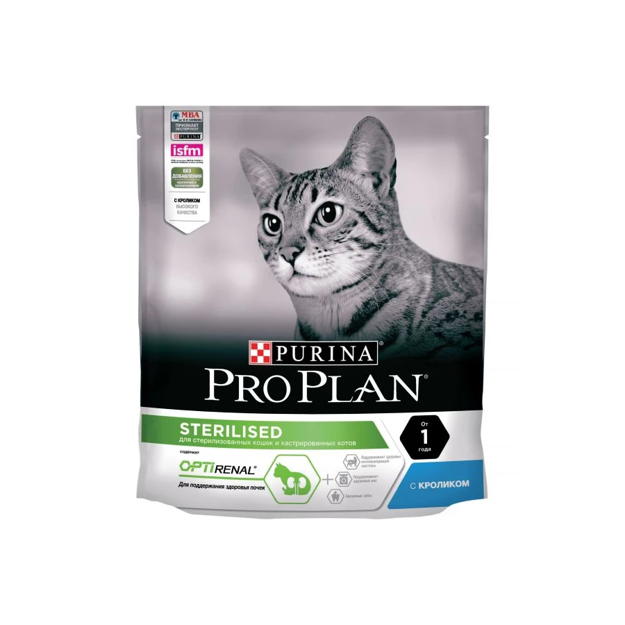 Сухой корм для стерилизованных кошек и кастрированных котов ProPlan Sterilised Кролик 400 г