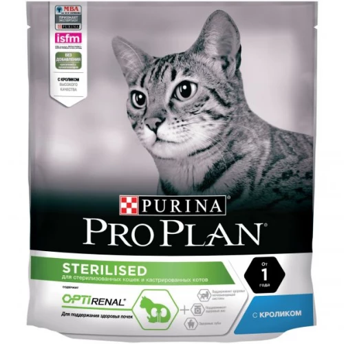 Сухой корм для стерилизованных кошек и кастрированных котов ProPlan Sterilised Кролик 400 г