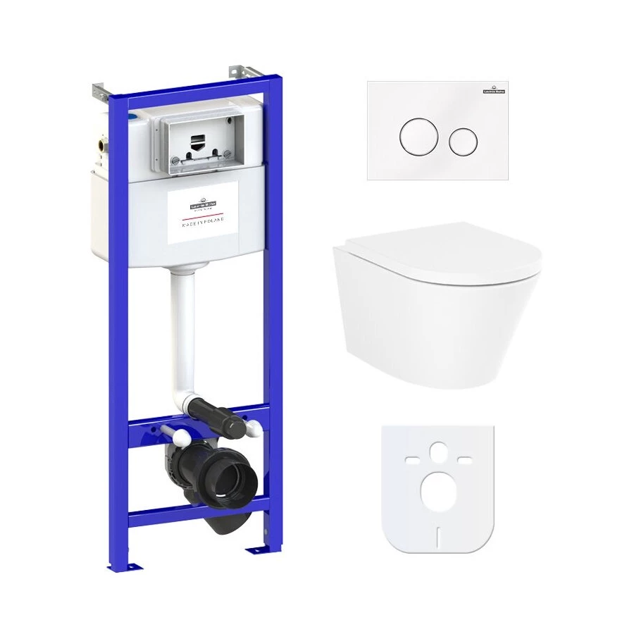 Унитаз Lavinia Boho Relfix Biore Compacto Rimless 77040095 (комплект 6 в 1)