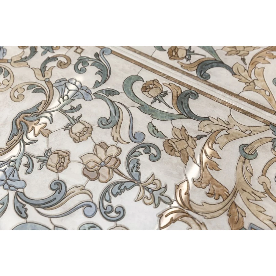 Декор Kerama Marazzi Эвора лаппатированный обрезной глянцевый бежевый HGD/A519/13000TRL 89,5x30 см