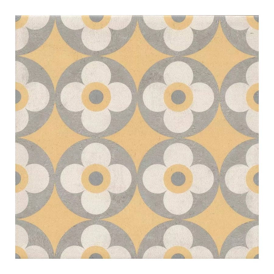 Декор Kerama Marazzi Эрмитаж 2 матовый желтый VT/A460/5009 20x20 см