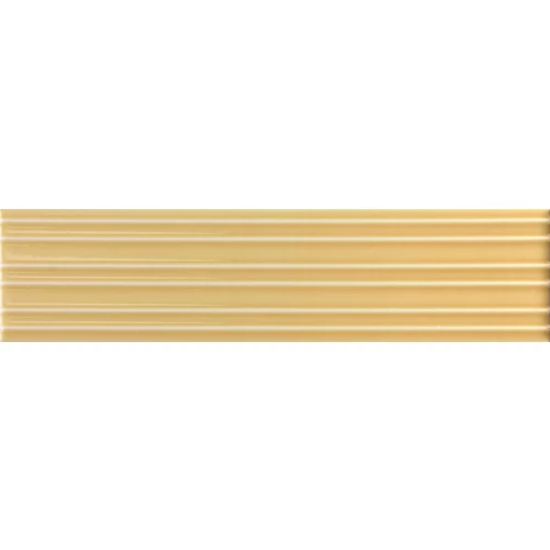 Плитка настенная Equipe Лумина Ривиа Раттан Глосс / Lumina Rivia Rattan Gloss глянцевая желтая 32414 24,6х6 см