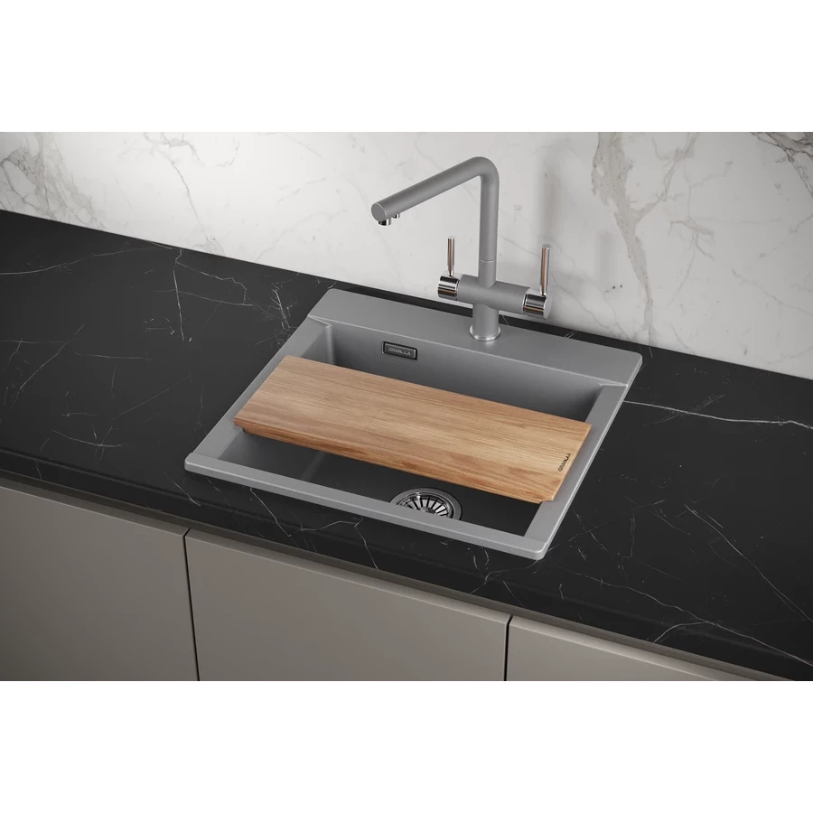 Кухонная мойка Granula Estetica 5201, АЛЮМИНИУМ 52x50x20 см