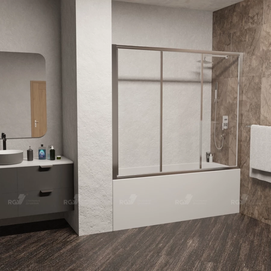 Шторка на ванну RGW SC-41 04114115-11 1500 прозрачное