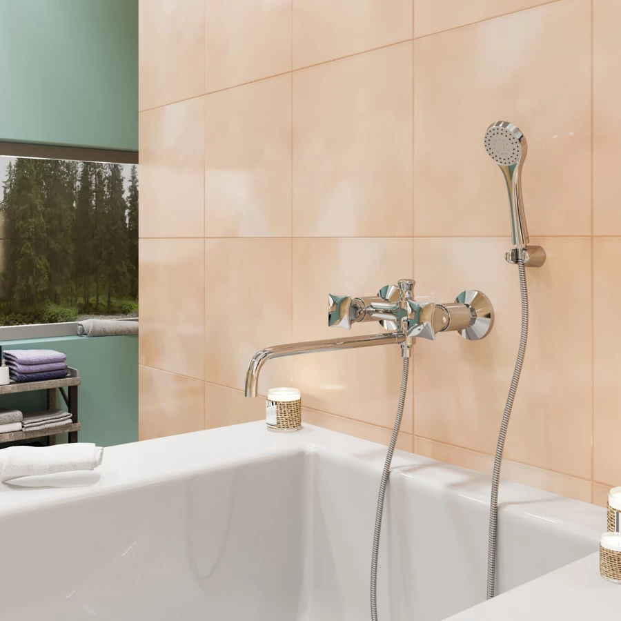 Смеситель для ванны и умывальника MixLine ML11-02 530475 хром