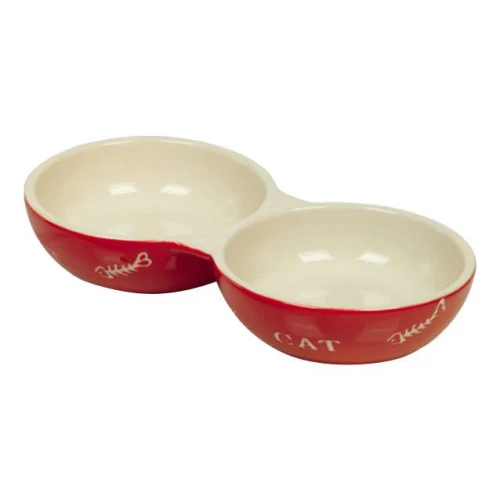 Миска Nobby Cat красная с рисунком керамика 0,26 л 