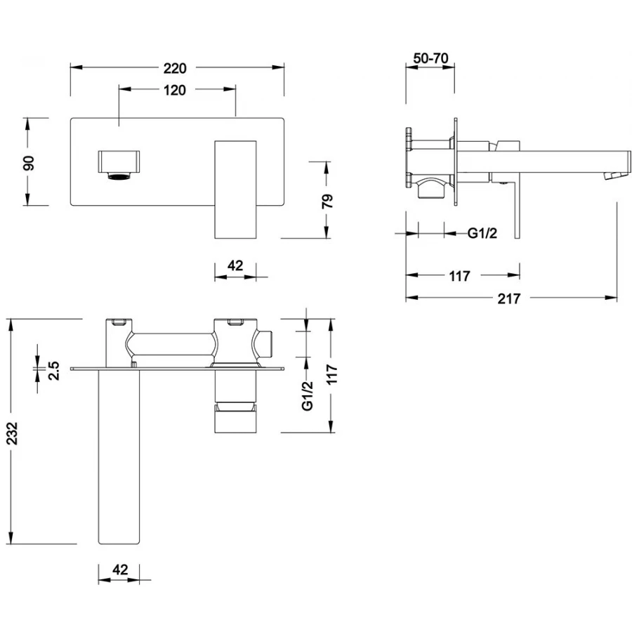 Смеситель для раковины Timo Selene 2071/00SM chrome хром