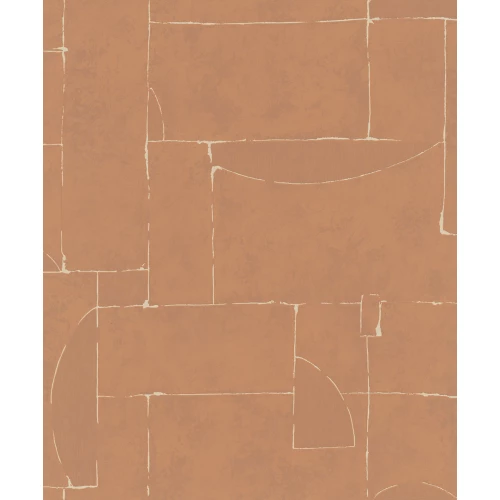 Обои флизелиновые Marburg Essentiell оранжевые 34605 0,53х10,05 м