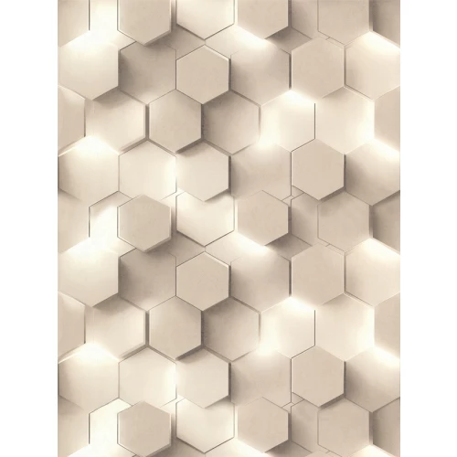 Обои флизелиновые Аспект Гексагон коричневые 70669-22 1,06х10,05 м