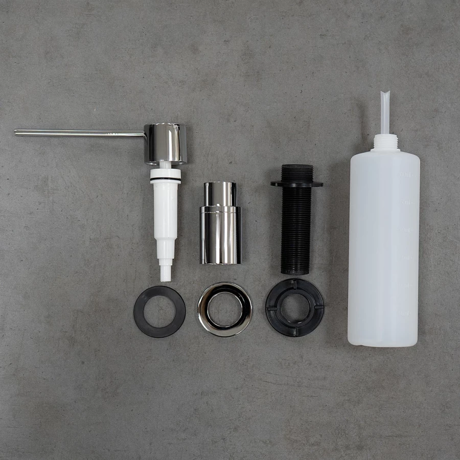 Дозатор Lemark Expert для жидких моющих средств врезной хром LM8203SC