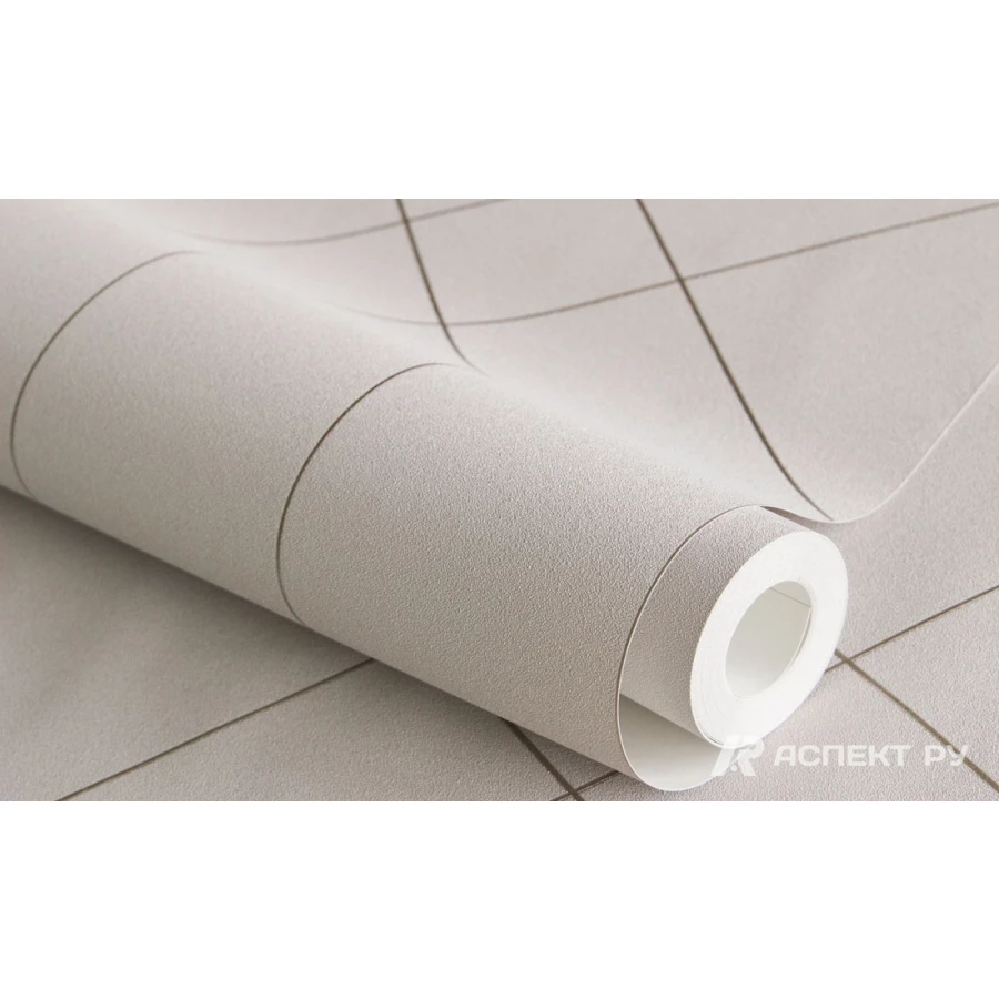 Обои флизелиновые Аспект Deluxe Мейсон бежевые 70527-24 1,06х10,05 м