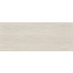 Плитка настенная Porcelanosa Таранто Бианко Канал / Taranto Bianco Canal матовая белая 100371163 150х59,6 см