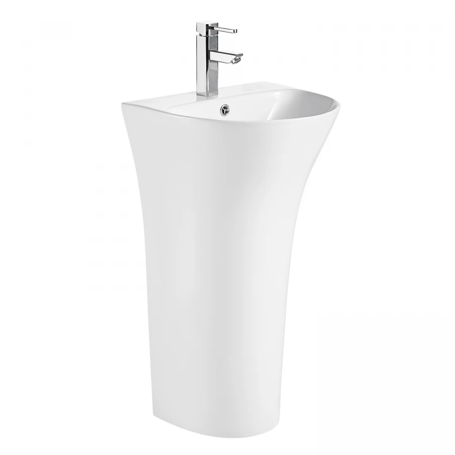 Раковина напольная Azario Fretta Round отдельностоящая AZ-307 48x42x83.5