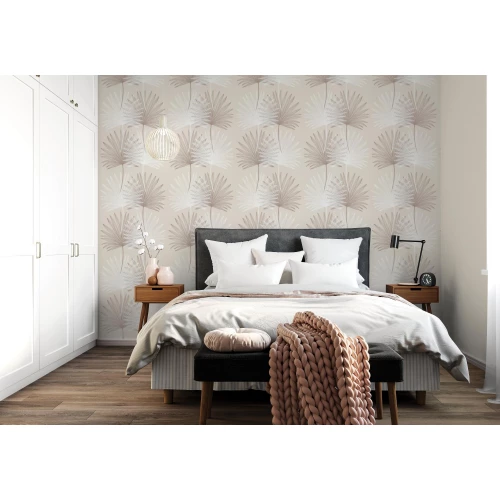 Обои флизелиновые Palitra Home HomeColor Palma черные HC72073-48 1,06х10,05 м