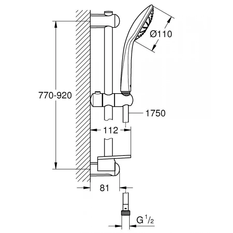 Душевой гарнитур Grohe Euphoria 27267001