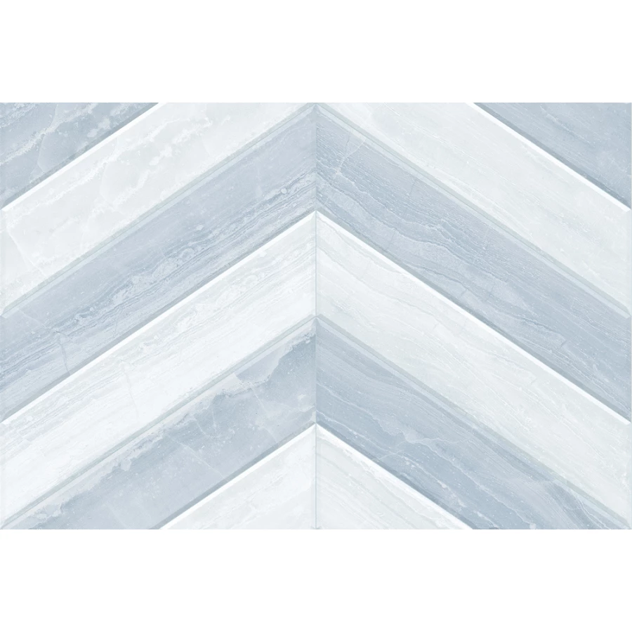 Плитка облицовочная Global Tile Ars шеврон голубой 40*27 см