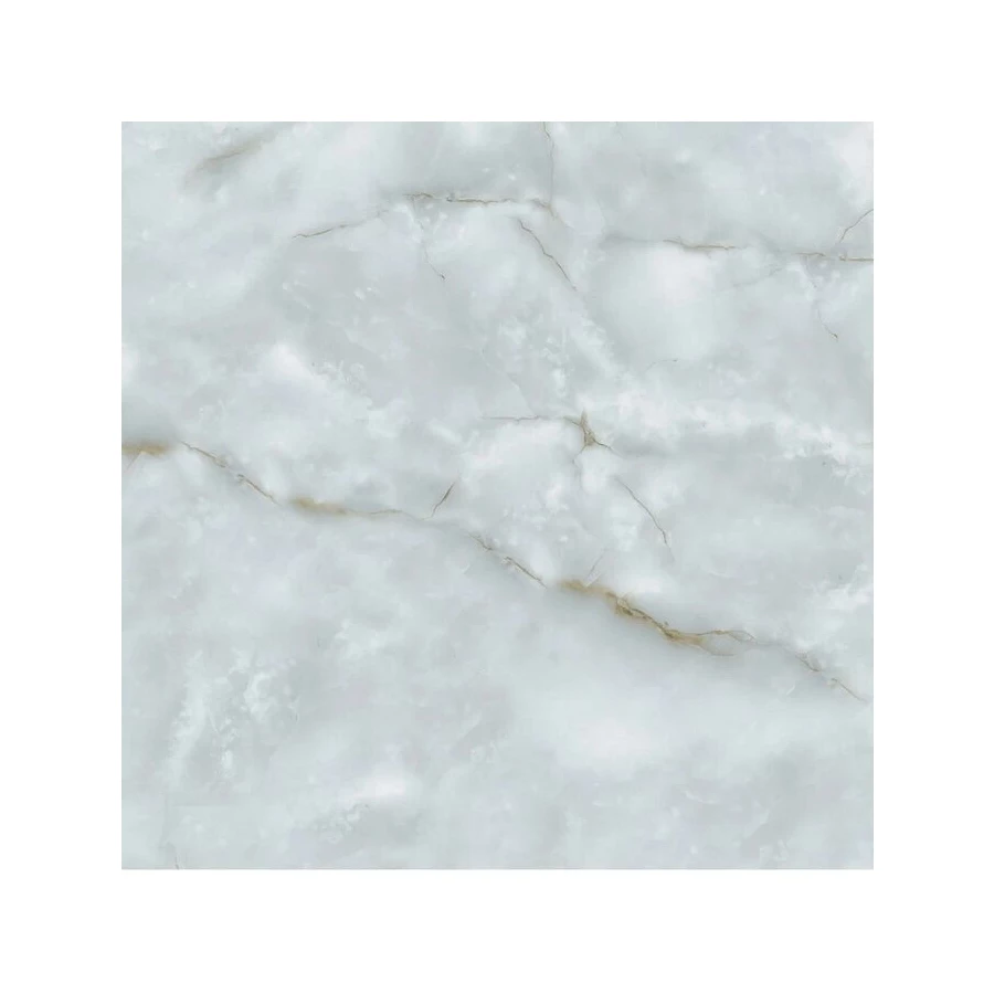 Керамогранит Planet Ceramics UK-770 глянцевый с золотом серый 80х80 см