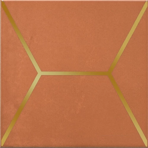 Декор Kerama Marazzi Витраж оранжевый 15x15