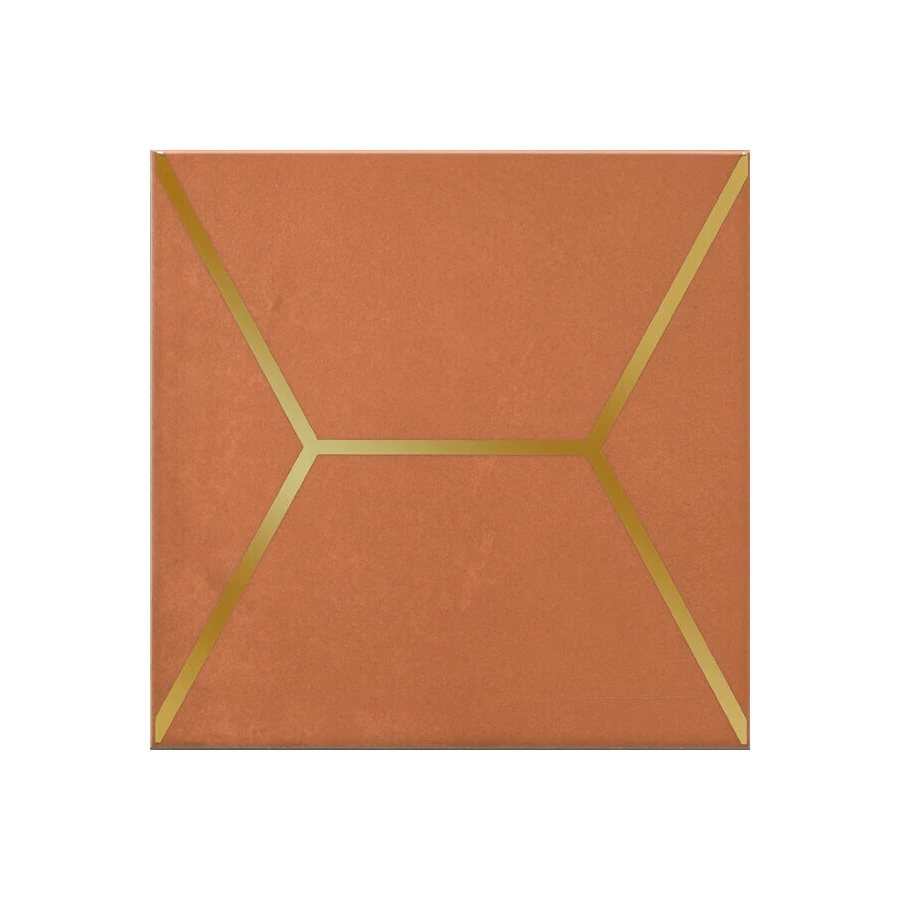 Декор Kerama Marazzi Витраж оранжевый 15x15