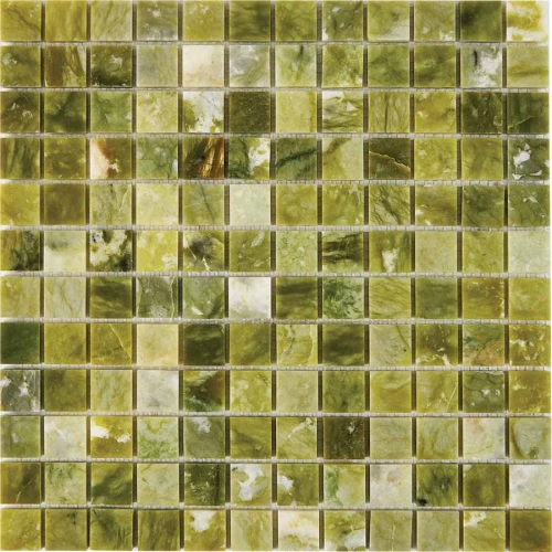 Мозаика Pixel mosaic Мрамор Dondong чип 23x23 мм сетка Полированная Pix 214 30,5х30,5 см