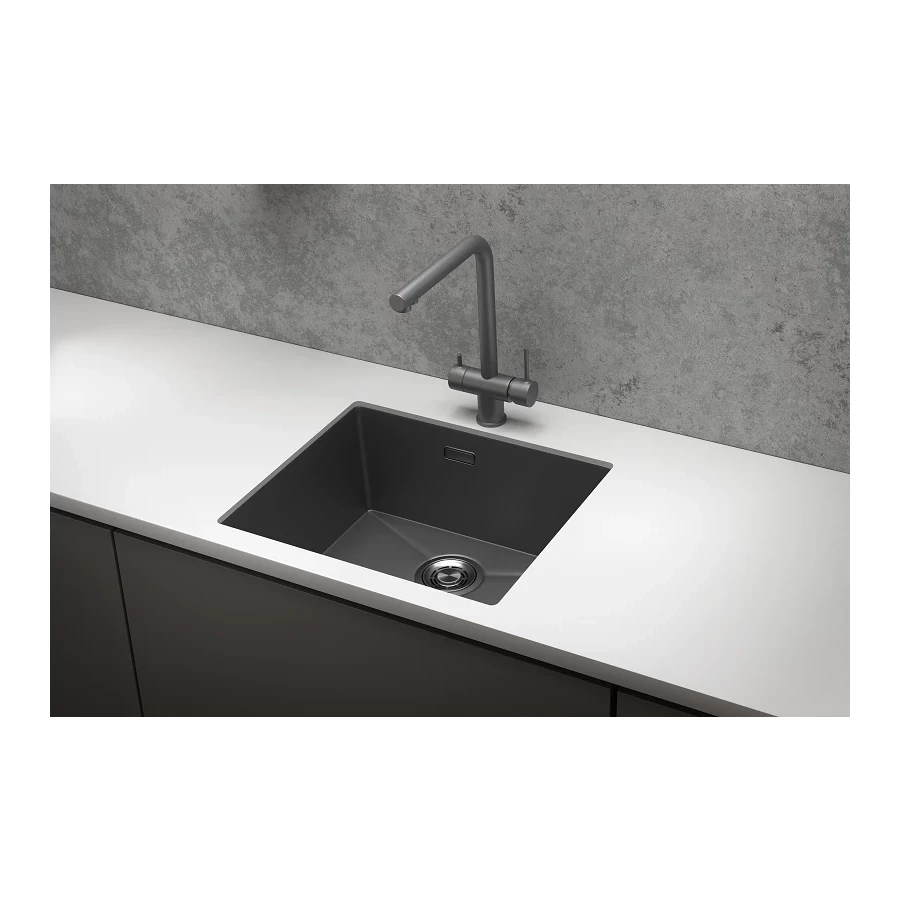 Кухонная мойка Granula 5445U, графит матовый