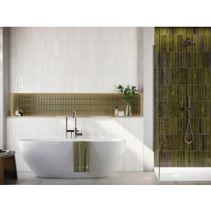 Плитка настенная Vilar Albaro Nairobi Arrow Moss 10х1,5 глянцевая оливковая 20x20 см