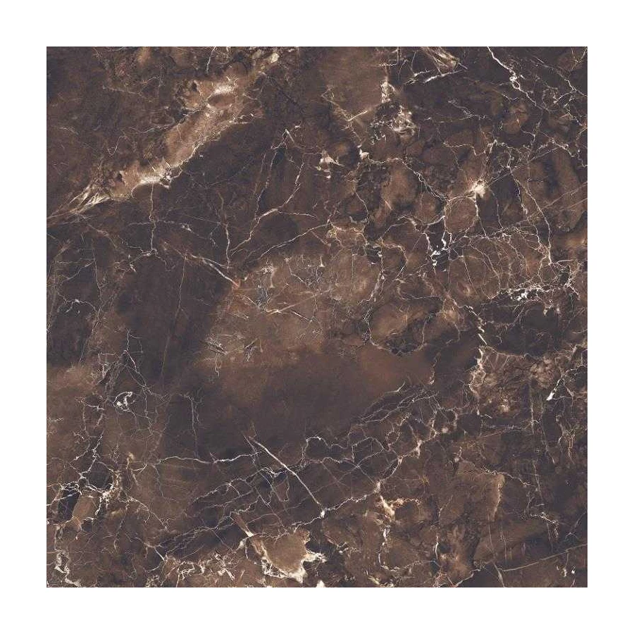Керамогранит Velsaa Emperador-Daina Mramor Copper Slab black 60 коричневый 60*60 см