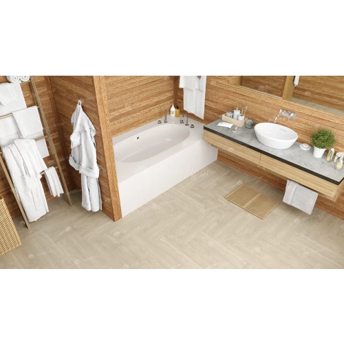 Каменный SPC ламинат Alpine Floor Parquet Light синхронное тиснение Дуб Адара ЕСО 13-14 43 класс 4 мм 1.95 кв.м 60х12.5 см