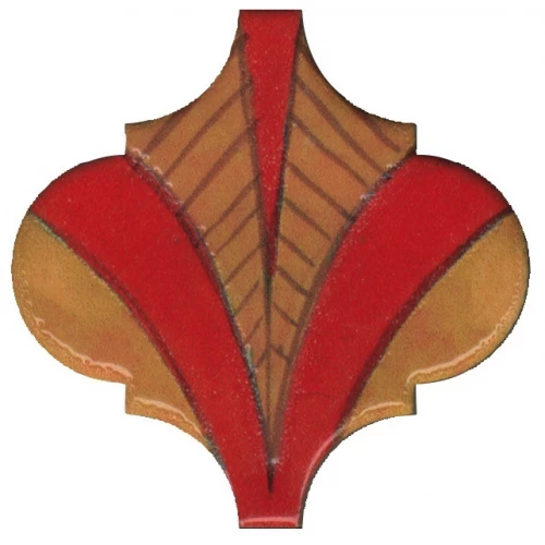 Плитка настенная Kerama Marazzi Авейру 3 Декор глянцевый красный VT/A311/65000 6,5х6,5 см