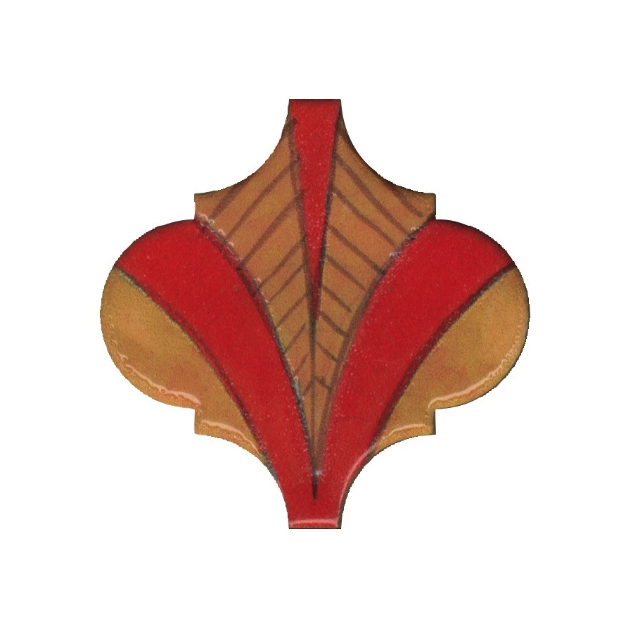 Плитка настенная Kerama Marazzi Авейру 3 Декор глянцевый красный VT/A311/65000 6,5х6,5 см