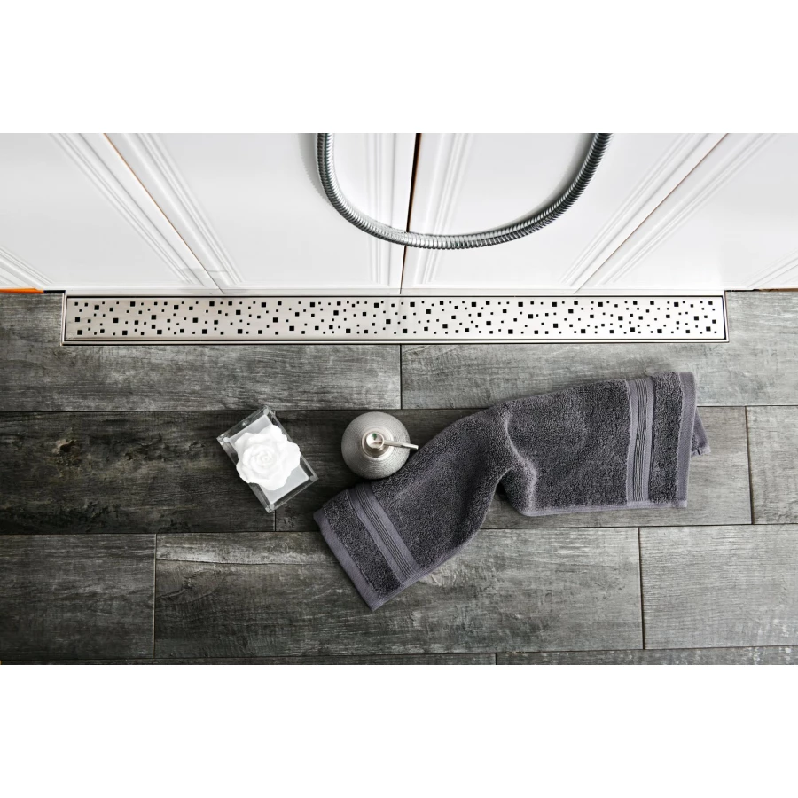 Душевой лоток Creto Quadro с решеткой хром CRE-650 QH 65 см