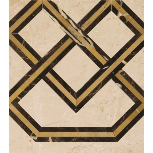 Плитка настенная Marmocer Waterjet 30 Border глянцевая бежевая PJD-SDPH030 22.5x20 см