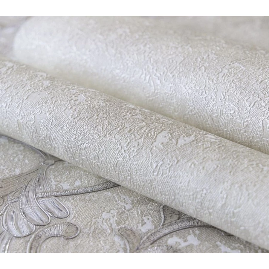 Обои флизелиновые Аспект Deluxe Рафаэль белые 70428-11 1,06х10,05 м