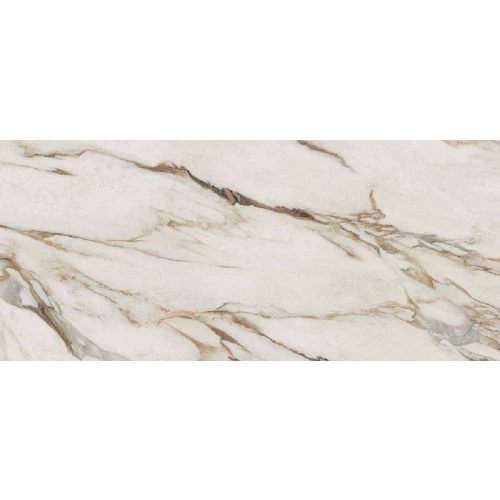 Керамогранит ABK Sensi Signoria Calacatta Vena Oro Lux Ret глянцевый бежевый PF60008839/2 280х120 см